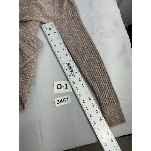 Womans Express Size XS Mauve Wrap Front Long Sleeve Pullover Sweater - Picture 7 of 8